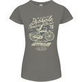 Bicycle Rider Classic Cyclist Funny Cycling Womens Petite Cut T-Shirt Charcoal