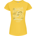 Bicycle Rider Classic Cyclist Funny Cycling Womens Petite Cut T-Shirt Yellow