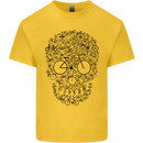 Bicycle Skull Cyclist Funny Cycling  Bike Kids T-Shirt Childrens Yellow