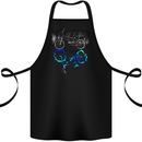 Bicyle Reflection Cycling Cyclist Bike Cotton Apron 100% Organic Black