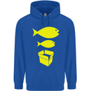 Big Fish Little Fish Cardboard Box Music Childrens Kids Hoodie Royal Blue
