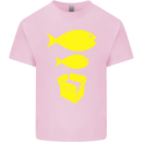 Big Fish Little Fish Cardboard Box Music Mens Cotton T-Shirt Tee Top Light Pink