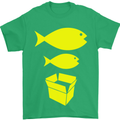 Big Fish Little Fish Cardboard Box Music Mens T-Shirt Cotton Gildan Irish Green