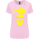 Big Fish Little Fish Cardboard Box Music Womens Wider Cut T-Shirt Light Pink