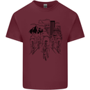 Bike Ride Cycling Cyclist Bicycle Road MTB Mens Cotton T-Shirt Tee Top Maroon