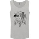 Bike Ride Cycling Cyclist Bicycle Road MTB Mens Vest Tank Top Sports Grey