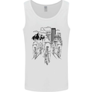 Bike Ride Cycling Cyclist Bicycle Road MTB Mens Vest Tank Top White