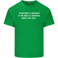 Bike Thinks of Me Cycling Biker Motorbike Mens Cotton T-Shirt Tee Top Irish Green