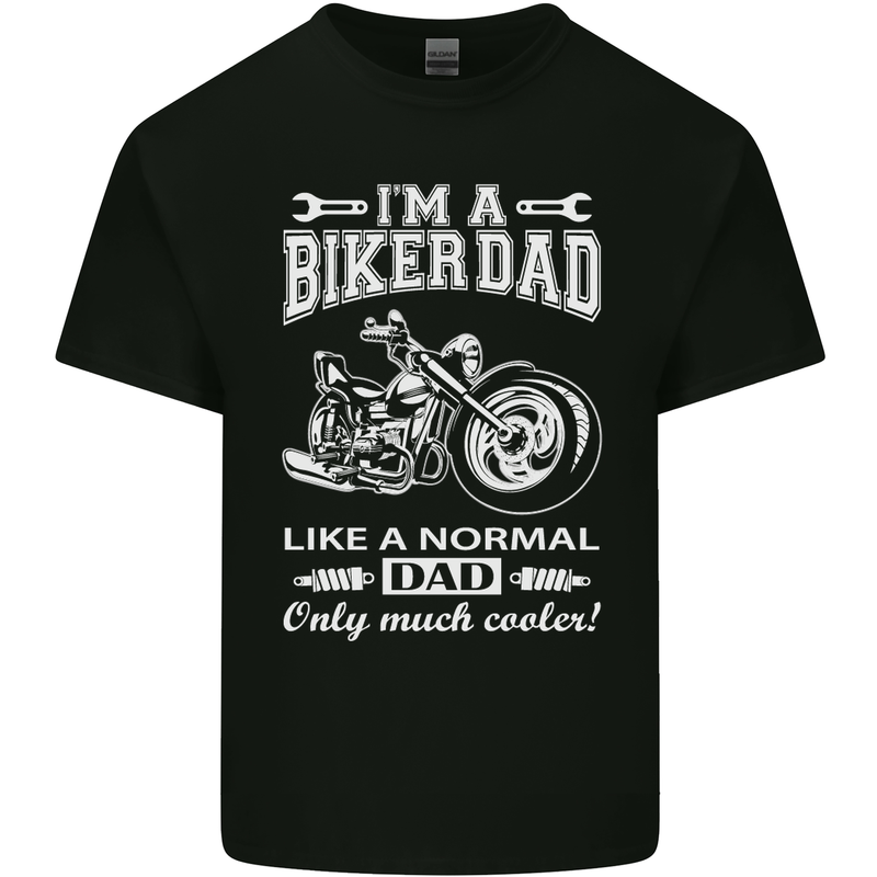 Biker A Normal Dad Father's Day Motorcycle Mens Cotton T-Shirt Tee Top Black