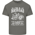 Biker A Normal Dad Father's Day Motorcycle Mens Cotton T-Shirt Tee Top Charcoal
