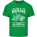 Biker A Normal Dad Father's Day Motorcycle Mens Cotton T-Shirt Tee Top Irish Green