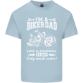 Biker A Normal Dad Father's Day Motorcycle Mens Cotton T-Shirt Tee Top Light Blue