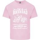 Biker A Normal Dad Father's Day Motorcycle Mens Cotton T-Shirt Tee Top Light Pink