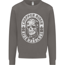 Biker Chopper Rider Motorbike Motorcycle Mens Sweatshirt Jumper Charcoal