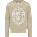 Biker Chopper Rider Motorbike Motorcycle Mens Sweatshirt Jumper Sand