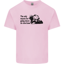 Biker Going Down on One Knee Motorcycle Kids T-Shirt Childrens Light Pink