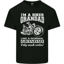Biker Grandad Motorbike Grandparents Day Mens Cotton T-Shirt Tee Top Black