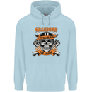Biker Grandad the Man Myth Legend Funny Mens 80% Cotton Hoodie Light Blue