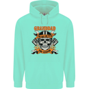 Biker Grandad the Man Myth Legend Funny Mens 80% Cotton Hoodie Peppermint