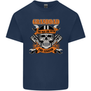 Biker Grandad the Man Myth Legend Funny Mens Cotton T-Shirt Tee Top Navy Blue
