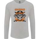 Biker Grandad the Man Myth Legend Funny Mens Long Sleeve T-Shirt Sports Grey