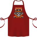 Biker Grandpa the Man Myth Legend Funny Cotton Apron 100% Organic Maroon
