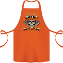 Biker Grandpa the Man Myth Legend Funny Cotton Apron 100% Organic Orange