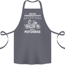 Biker Old Man Motorbike Motorcycle Funny Cotton Apron 100% Organic Steel