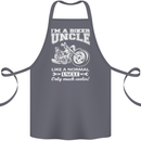 Biker Uncle Like a Normal Uncle's Day Funny Cotton Apron 100% Organic Steel