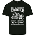 Biker Uncle Like a Normal Uncle's Day Funny Mens Cotton T-Shirt Tee Top Black