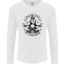 Bikers Don't Go Grey Motorbike Motorcycle Mens Long Sleeve T-Shirt White