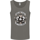 Bikers Don't Go Grey Motorbike Motorcycle Mens Vest Tank Top Charcoal