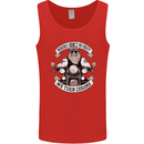 Bikers Don't Go Grey Motorbike Motorcycle Mens Vest Tank Top Red