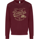 Bikers Speedway Racing Mens Sweatshirt Jumper Maroon