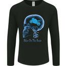 Bikes on the Brain Funny Motorbike Biker Mens Long Sleeve T-Shirt Black