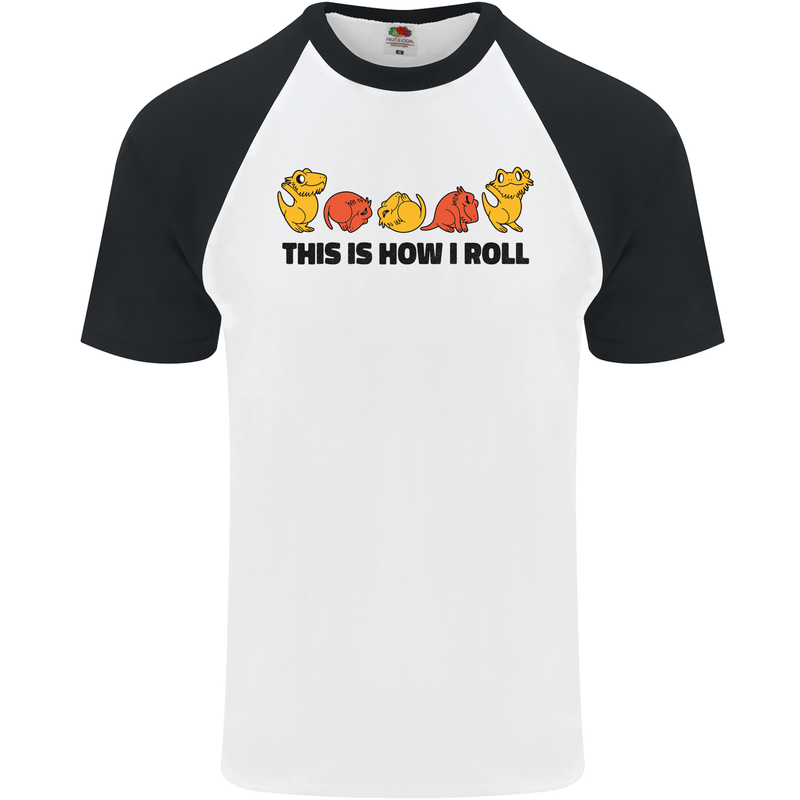 This Is How I Roll RPG Role Playing Game Mens S/S Baseball T-Shirt White/Black