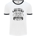 An Awesome Archer Looks Like Archery Mens White Ringer T-Shirt White/Black