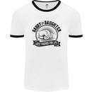 Daddy & Daughter Best Friends Father's Day Mens White Ringer T-Shirt White/Black