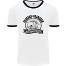 Grandad & Grandson Grandparent's Day Mens White Ringer T-Shirt White/Black