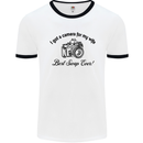 Camera for My Wife Photographer Photography Mens White Ringer T-Shirt White/Black