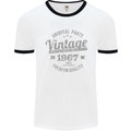 Vintage Year 56th Birthday 1967 Mens Ringer T-Shirt White/Black
