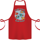 Bloop Bloop Funny Fishing Fisherman Cotton Apron 100% Organic Red