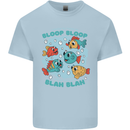 Bloop Bloop Funny Fishing Fisherman Kids T-Shirt Childrens Light Blue