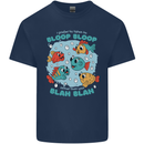 Bloop Bloop Funny Fishing Fisherman Kids T-Shirt Childrens Navy Blue
