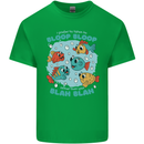 Bloop Bloop Funny Fishing Fisherman Mens Cotton T-Shirt Tee Top Irish Green