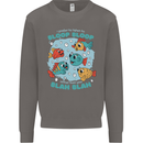 Bloop Bloop Funny Fishing Fisherman Mens Sweatshirt Jumper Charcoal