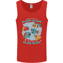 Bloop Bloop Funny Fishing Fisherman Mens Vest Tank Top Red