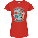 Bloop Bloop Funny Fishing Fisherman Womens Petite Cut T-Shirt Red