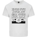 Boat Sunk Sailing Sailor Long Narrow Barge Mens Cotton T-Shirt Tee Top White