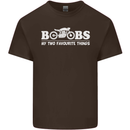 Boobs & Bikes Funny Biker Motorcycle Mens Cotton T-Shirt Tee Top Dark Chocolate